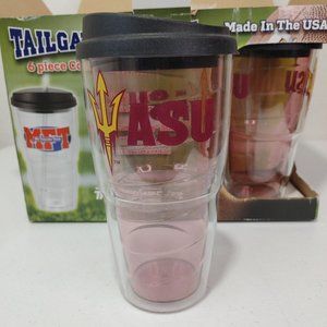 5 Piece Tailgater ASU College Drinkware 24oz Double Wall Insulated Cups